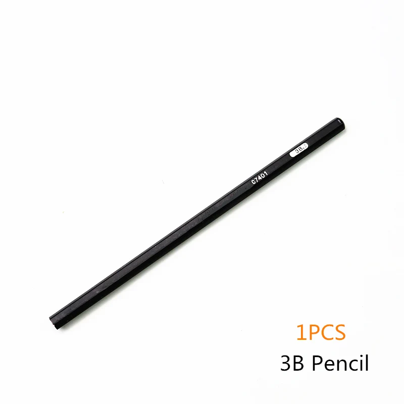 1PCS 3B pencil 5B 4B 3B Drawing sketch pencil high quality is not easy to break School art professional practice test pencil - Цвет: 1PCS 3B pencil