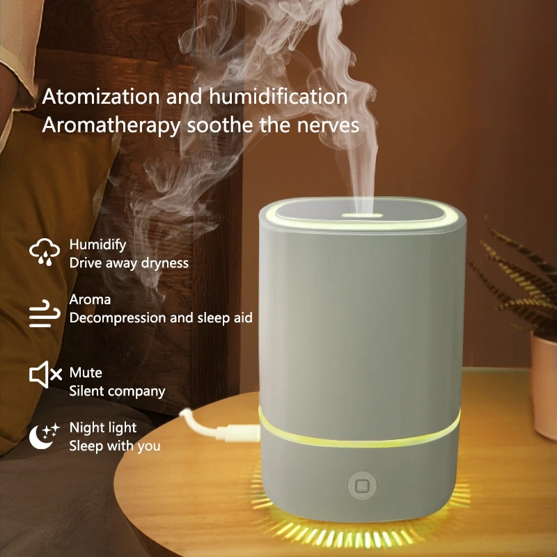 

Ultrasonic Mute Humidifier USB Negative Ion Air Purifier Desktop Household Aroma Diffuser Essential Oil Diffuser