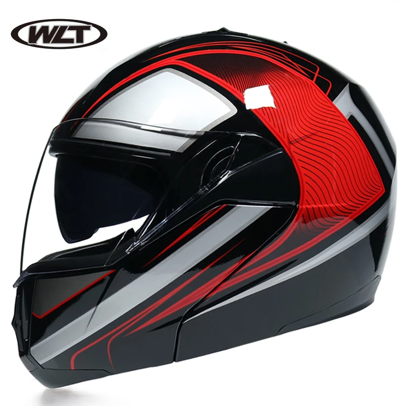 Модульный флип шлем двойной объектив Capacete Casco мотоциклетный гоночный шлем DOT одобренный высокое качество WLT-168 - Цвет: 5