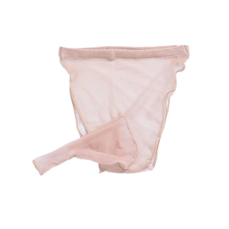 Нижнее белье мужское прозрачное с вырезами спереди и выпуклым карманом|G-стринги