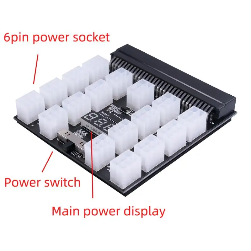Коммутационная плата с модулем питания 17*6 контактов силовой кабель для блока HP