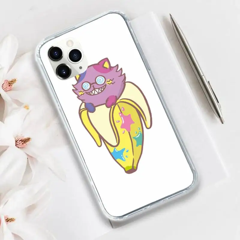 

Cute finger funny banana Phone Case Transparent for iPhone 11 12 mini pro XS MAX 8 7 6 6S Plus X 5S SE 2020 XR