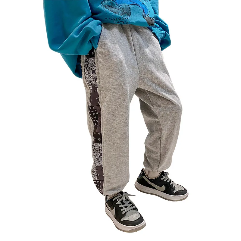 

Printed Spring Summer RunningBoys Pants Capris Kids' Casual JoggingTrousersCotton Children Clothing Teenage ToddlerHigh Qual