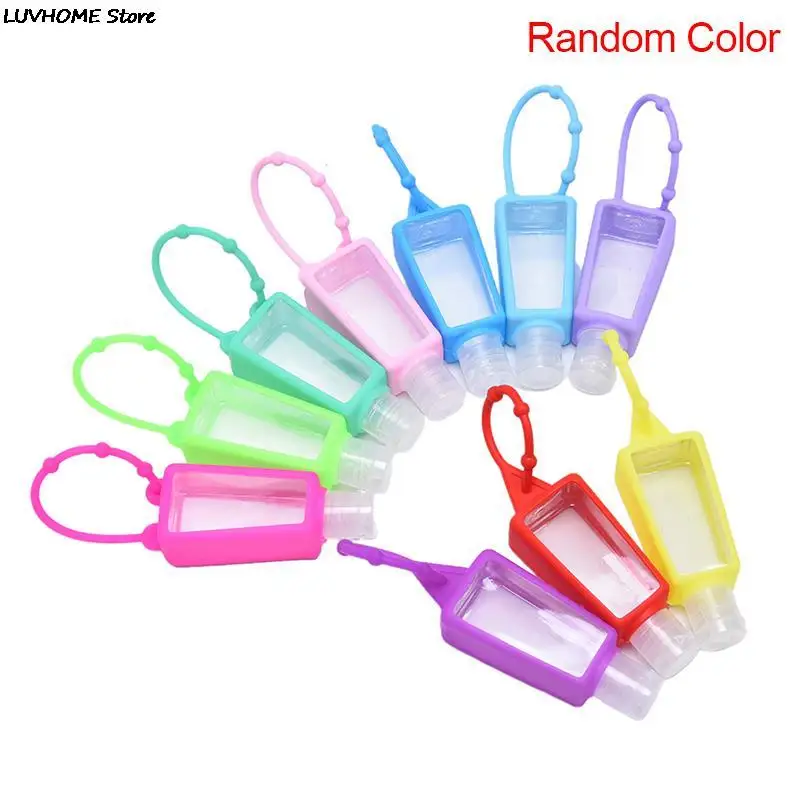 

1pcs 30ML Portable Traveling Refillable Bottle Silicone Hand Sanitizer Perfume Holder Mini Cute Empty Bottle