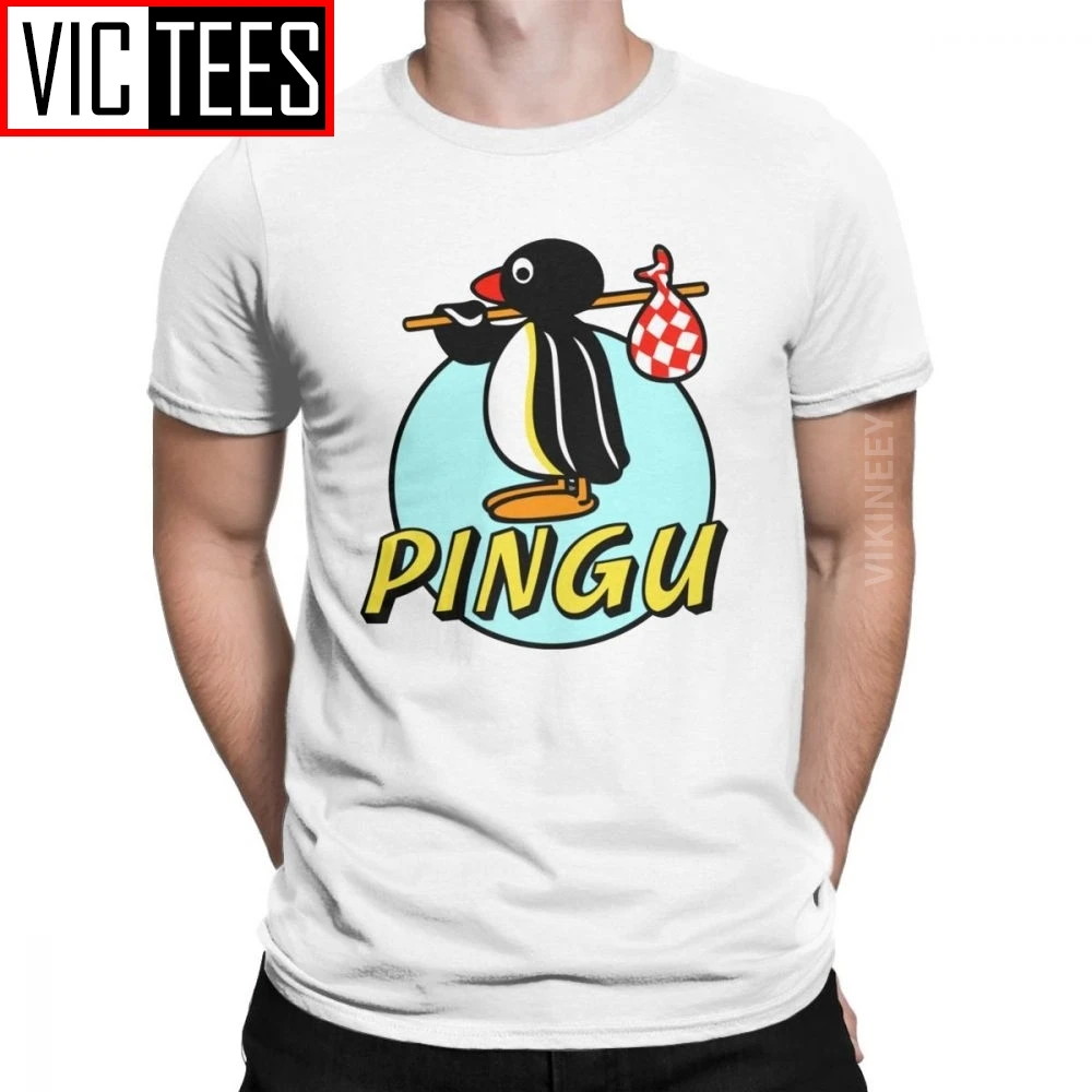 

Men Penguin NUT Pingu Tshirt Series Cartoon Meme Kids 80s 90s Retro Cute Funny 100 Percent Cotton Funny T-Shirt