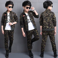 boys clothing set kids tracksuit spring and autumn camouflage long sleeve pants suit military uniform kids clothes for boys