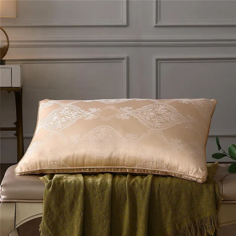 Премиум жаккардовая Подушка вставка для сна тутового шелкопряда Гусь 1 упаковка