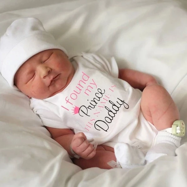 

Высококачественные Детские боди с коротким рукавом для младенцев, младенцев, малышей, принцесс, меня зовут папа, Мягкие Летние Боди для маленьких мальчиков и девочек