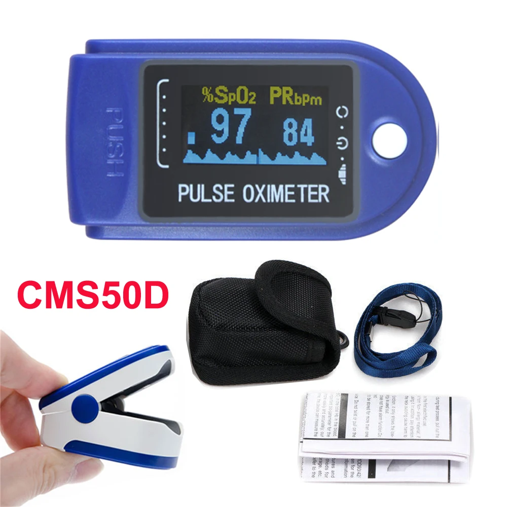 

CONTEC CMS50D CMS50DA OLED Fingertip Pulse Oximeter PR Heart Rate SPO2 Monitor Finger Blood Oxygen Saturation Meter