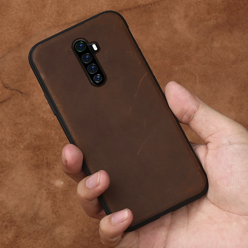 genuine pull up leather case for realme x2 pro c3 xt gt x7 x50 pro 5 7 6 8 pro cover for oppo a9 reno ace 5 4 2 z find x2 x3 pro free global shipping