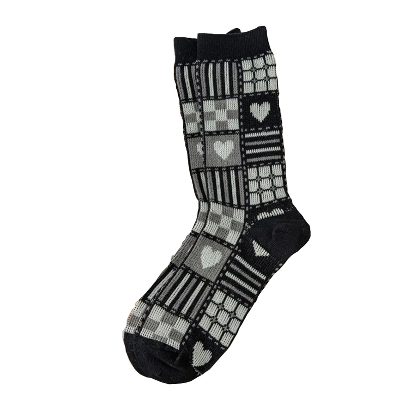 2 Pair Thick Keep Warm Winter Socks Women Fashion Long Cycling Cotton Socks Cute Vintage Flowers New In 2021 Street Style Calzin