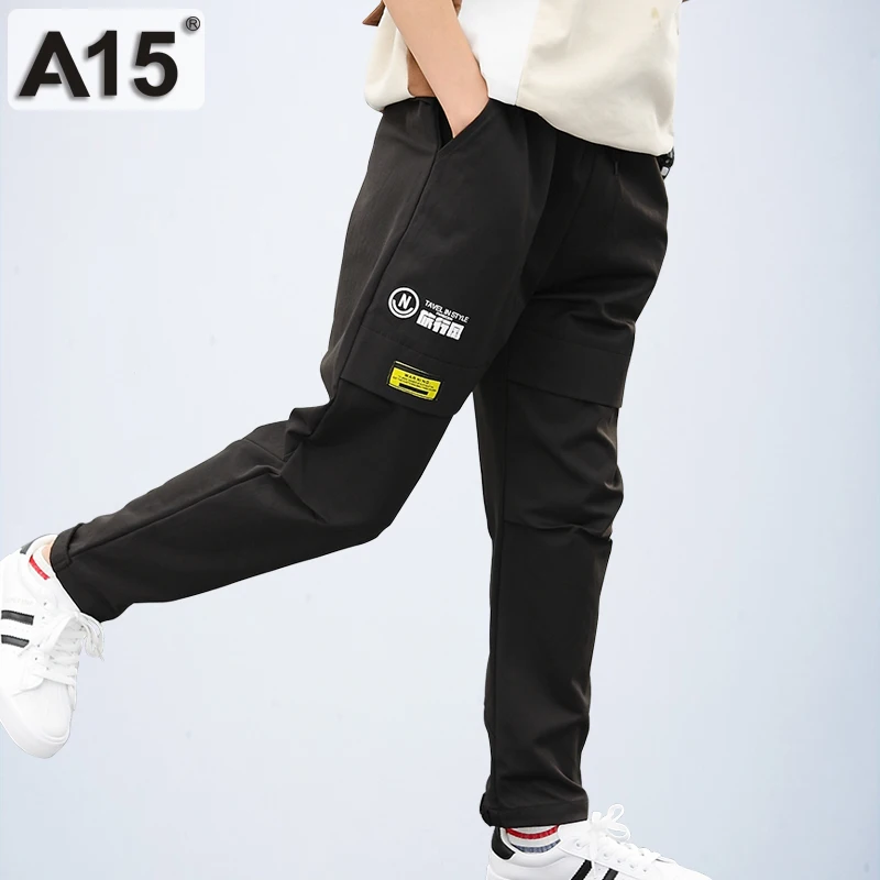 Штаны для мальчиков брюки спортивные джоггеры повседневные хлопковые штаны