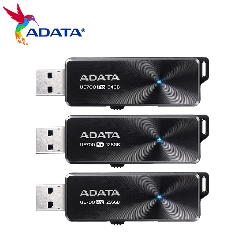 

ADATA UE700 Pro USB 3.2 Gen 1 512GB USB Flash Drive 256GB Portable U Disk 128GB High Speed Memory Stick 64GB Flash Drive For PC