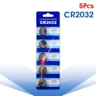 Батарейки кнопочные CR2032, 3 в, 5 шт., литиевые, DL2032, 5004LC, 2032, Cr2032