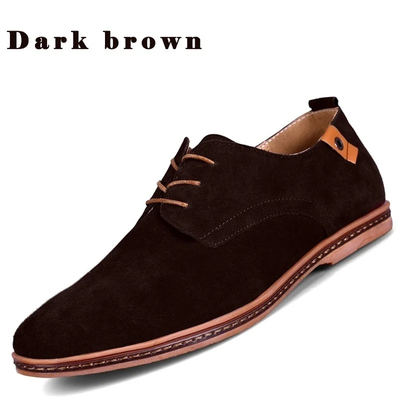 Plus size Men Casual Shoes Fashion Comfortable Flat Oxford Lace-up Summer Autumn Leather Sneakers SE05652 | Обувь