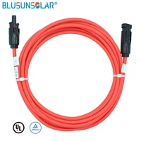 10pcs lot 1 metre 4mm212 awg solar pv extension cable with solar pv connectorpv cable standard lj0160