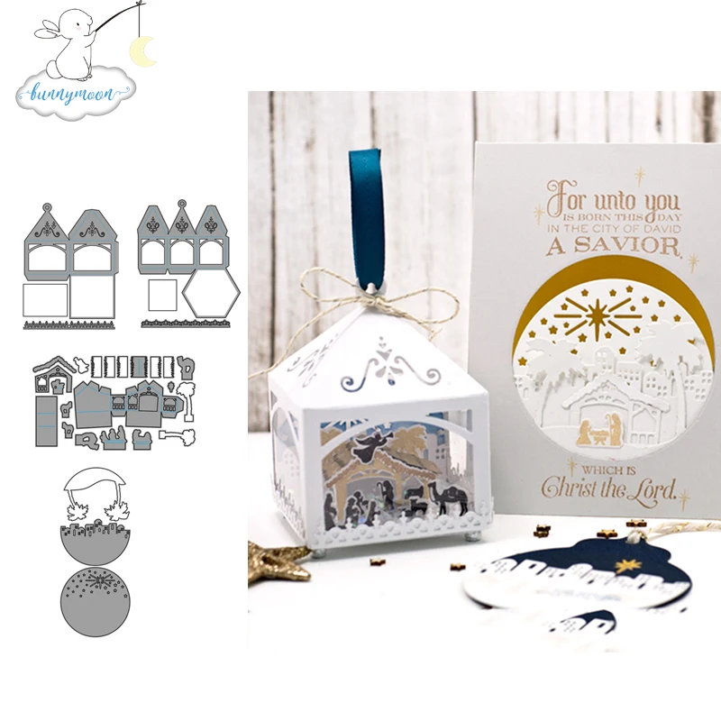 2020 Новое поступление домики металлические штампы трафарет украшение для