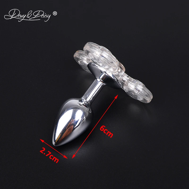 DAVYDAISY светодиодный светильник Fidget Spinner Анальная пробка новая игрушка для пар