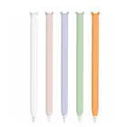 Милый мягкий силиконовый защитный чехол с кошачьими ушками и защитой от прокручивания чехол кожаный чехол для карандаша 2-го поколения A-pple