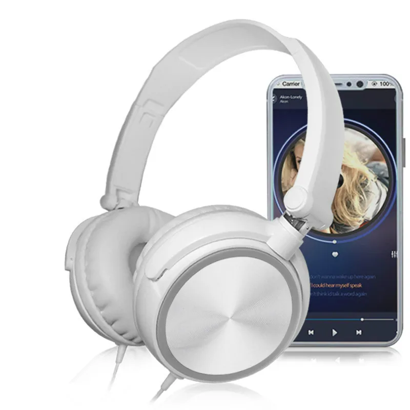 Проводные наушники с микрофоном Накладные hi-fi звук стереонаушники для iPhone Xiaomi Sony