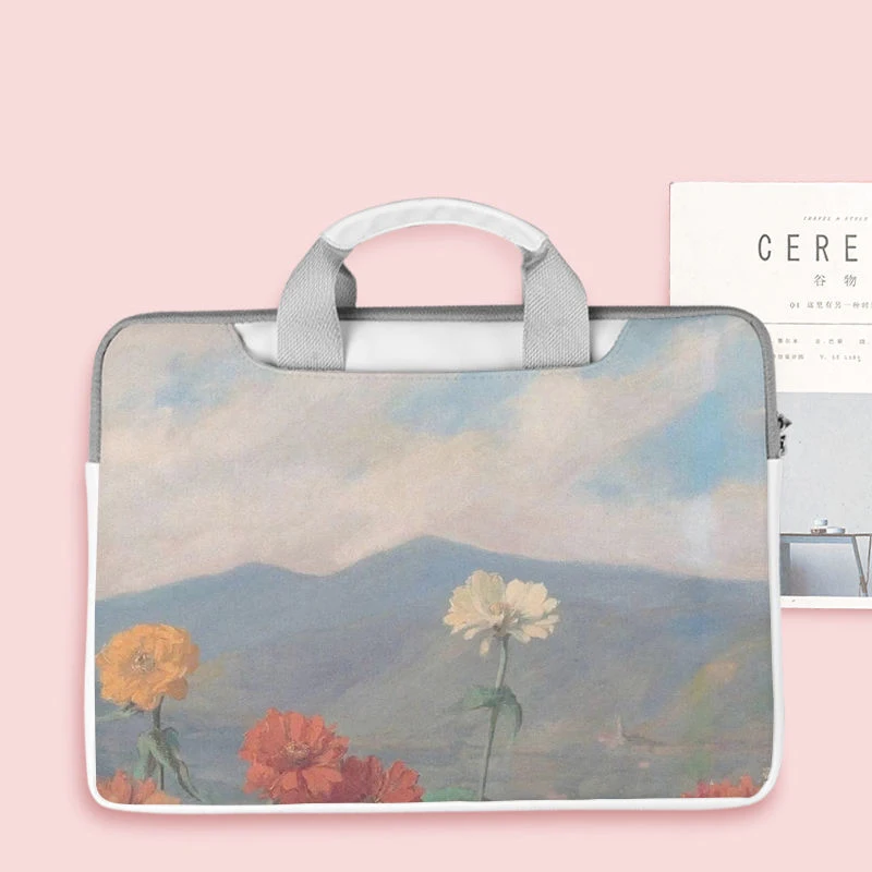 cartoon laptop bag waterproof computer case for macbook air pro 13 14 15 15 6 16 1 pu laptop hand bag for dell hp huawei xiaomi free global shipping