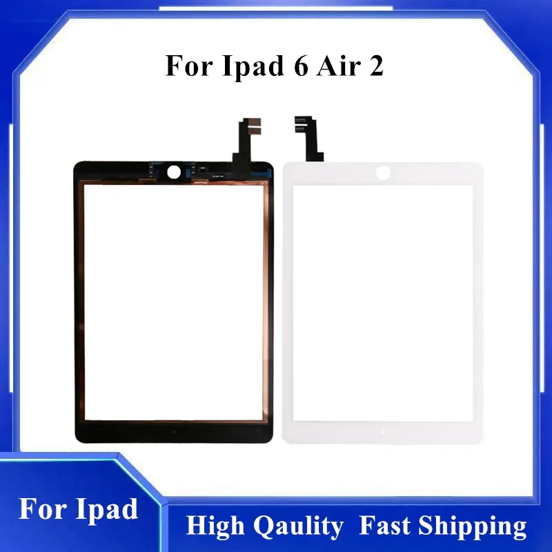 

Top Quality Touch Screen Glass For iPad Air 2 A1567 A1566 Digitizer Replacement For iPad 6 Tablet Touch Panel & Tools