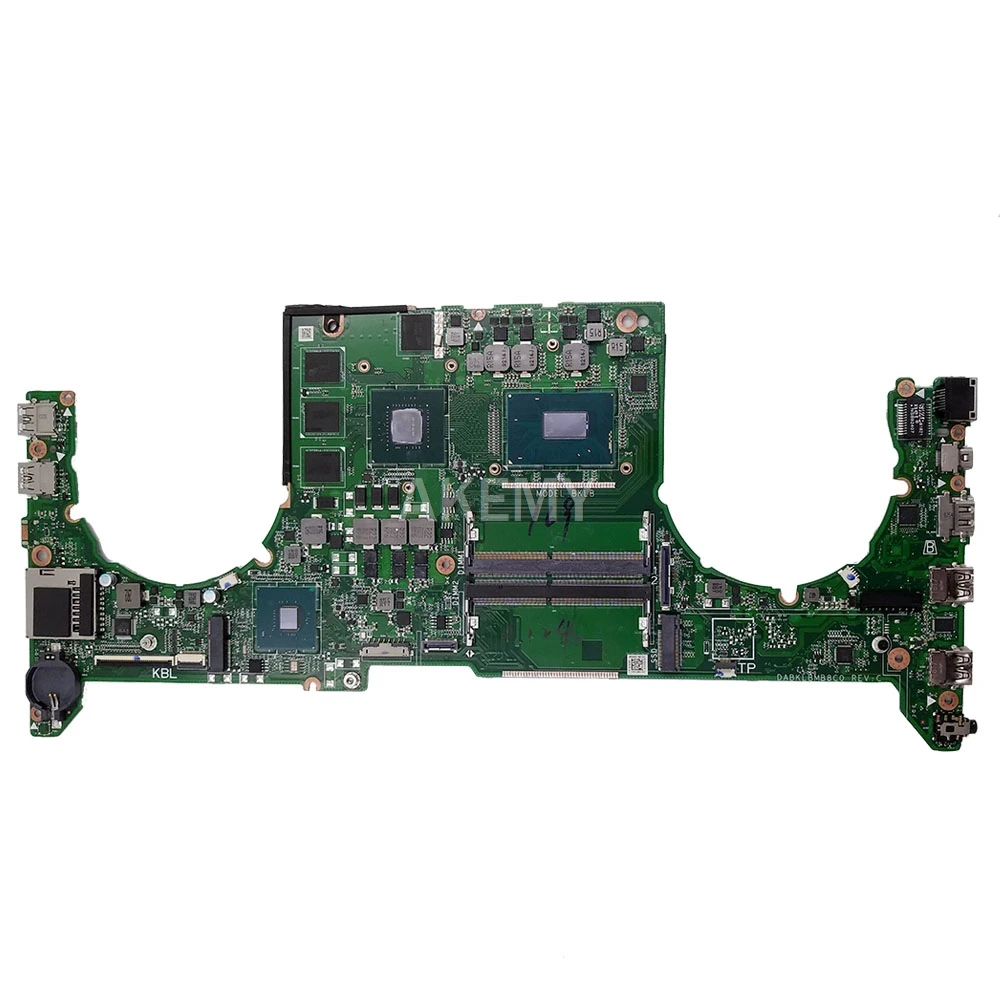 Preise DABKLBMB8C0 Laptop Motherboard Für ASUS ROG GL503GE Original Mainboard I7-8750H GTX1050TI-4GB