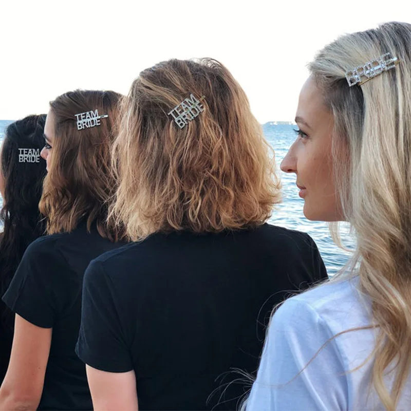 Команда с надписью &quotBride to be&quot платье подружки невесты резинки для волос зажим