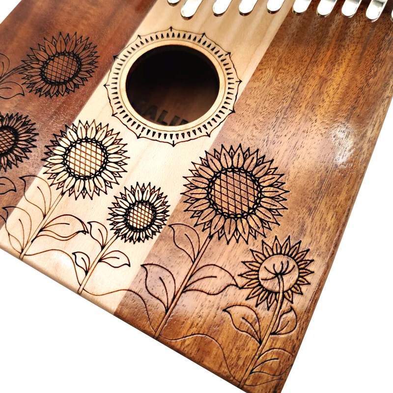 Килимба hlру из акации и клена 17 клавиш клавиатура массива дерева музыкальные