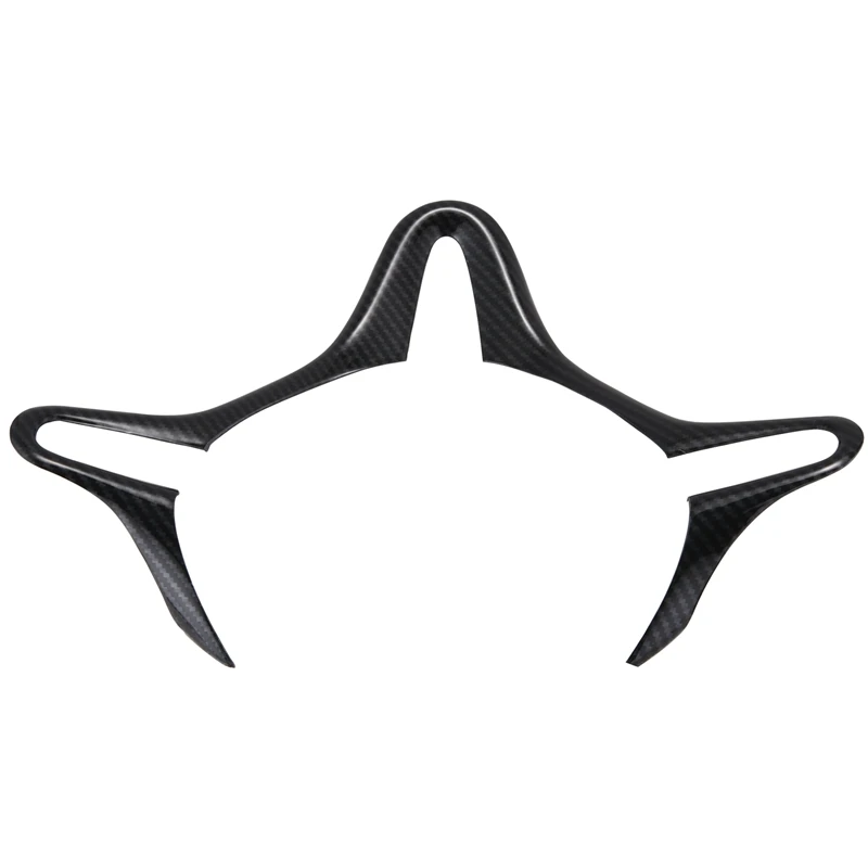 Автомобильная ABS углеродное волокно стиль внутренняя Накладка для рулевого