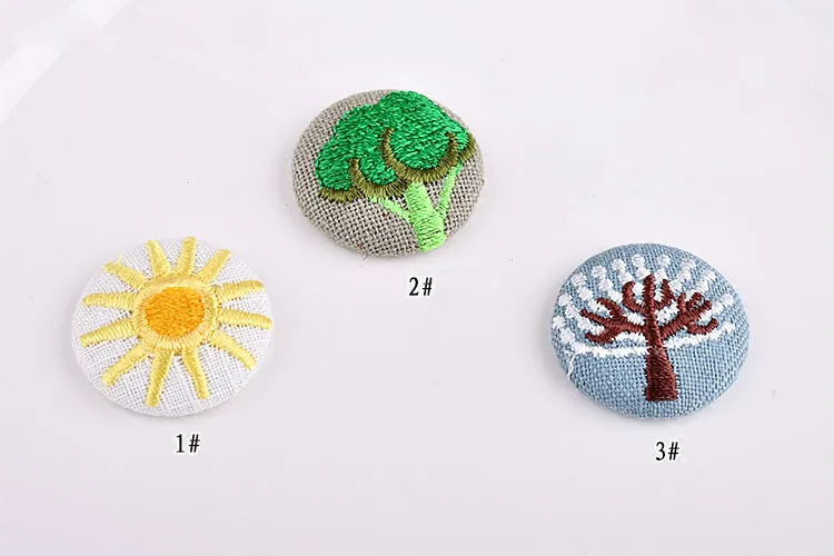 Diy корейские украшения Аксессуары Ретро Этническая ручная вышивка круглая