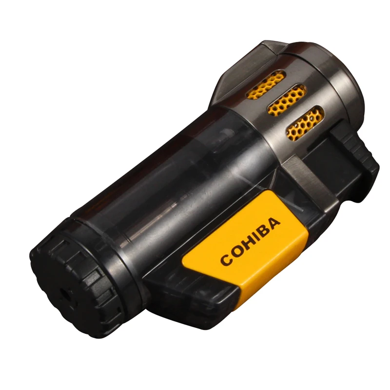 COHIBA многоразовая сигара легче чем газ бутан прикуриватель 3 фонарь Зажигалка