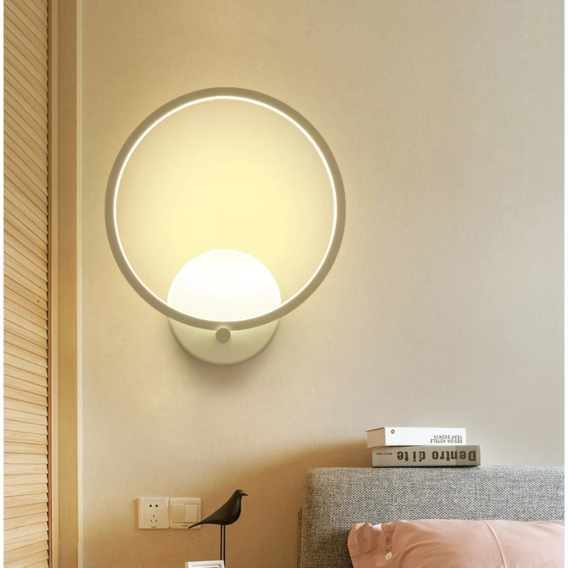 Современный светодиодный квадратный настенный светильник скандинавский для