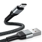 Нейлоновое Зарядное устройство USB Type-C, 0,25 м1 м, Короткие кабели для Xiaomi mi8 semi 6x5 Elephone U Pro Z1 BQ Aquaris X Pro
