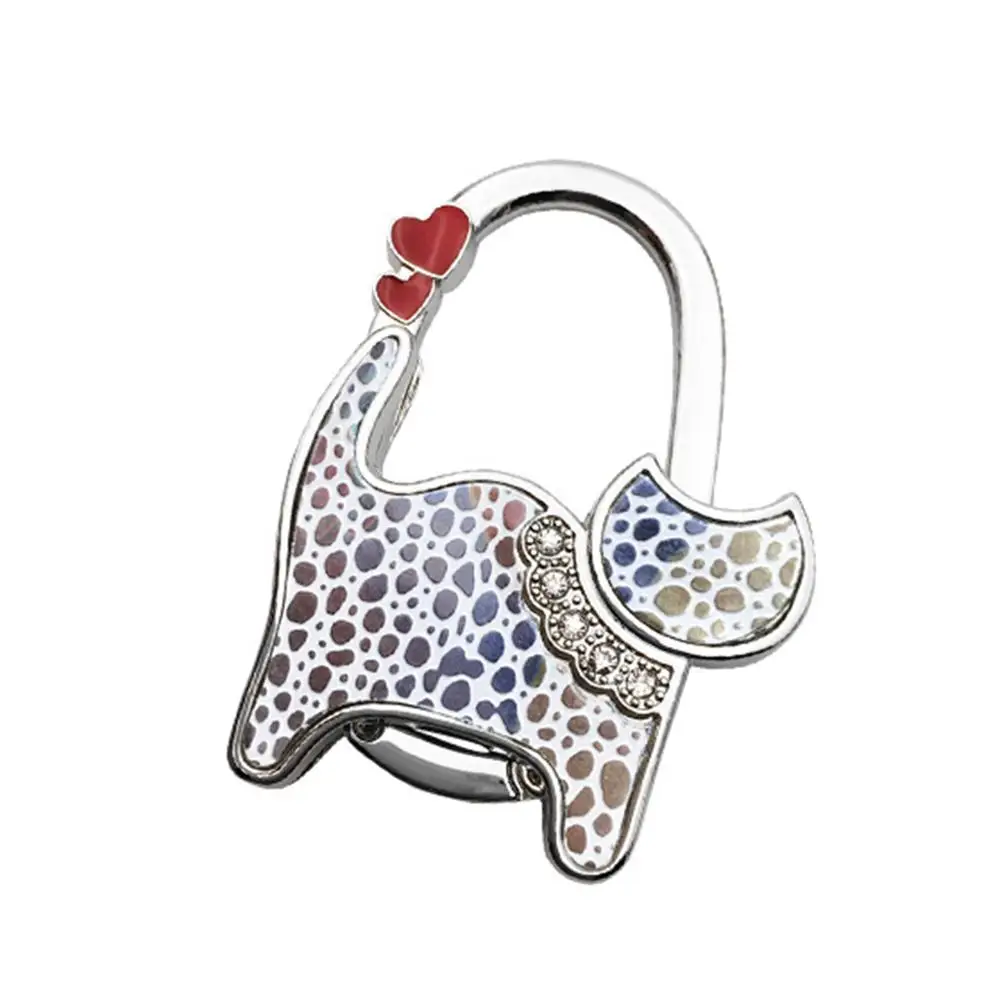 Складная сумка крючок вешалка держатель сплав модные блестящие стразы кошка