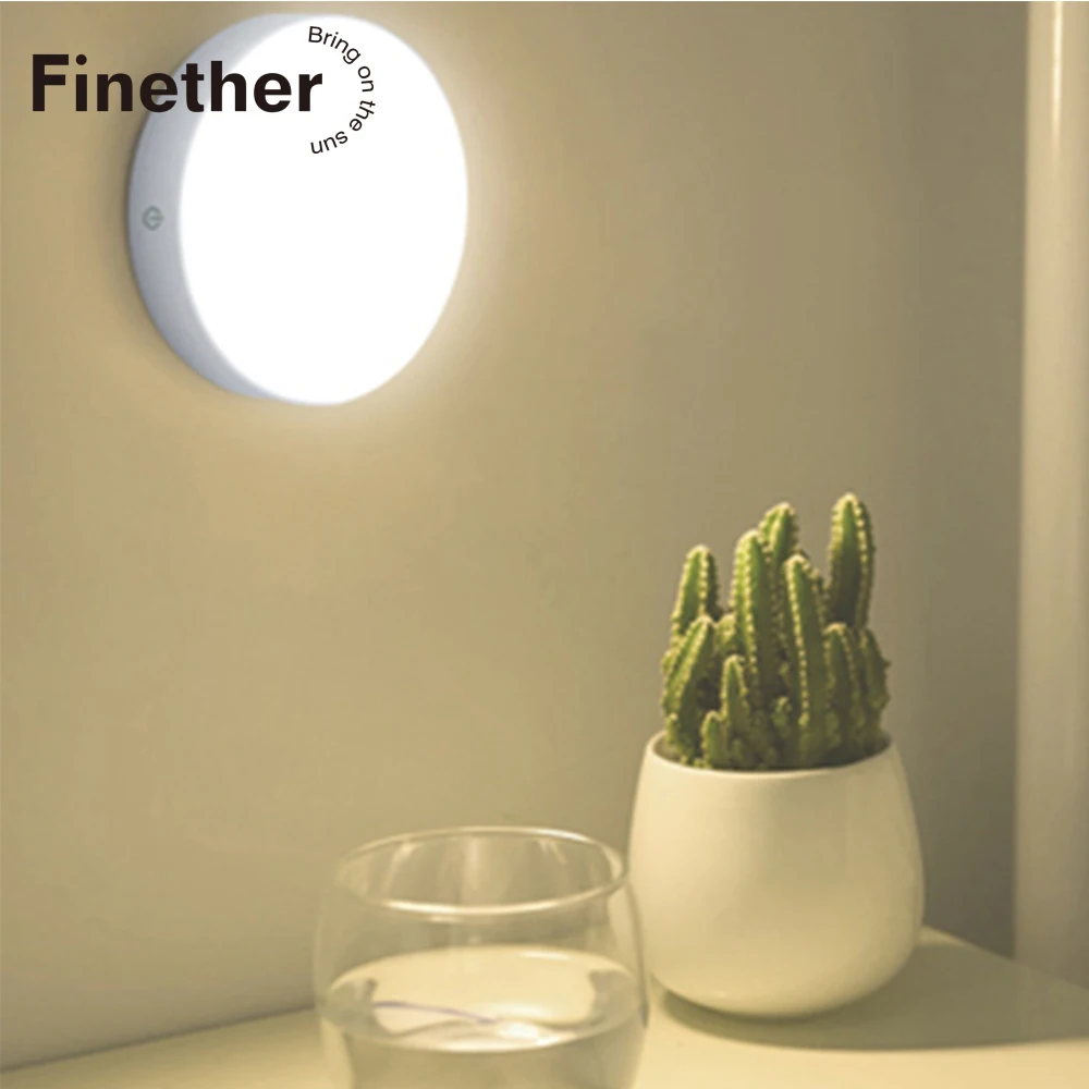 Human body temperature sensor Night Lights Touch Ultra-Thin Simple Stepless Dimming Charging Light Feeding Lamp | Освещение