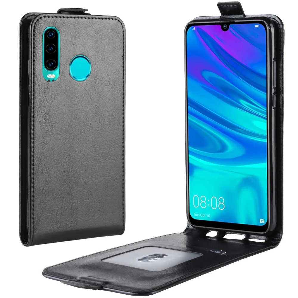 Для Huawei P30 Lite чехол Флип PU кожаный силиконовый вверх и вниз хит цветной для
