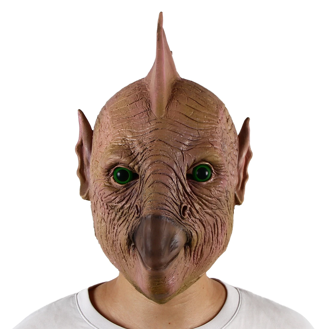 

Brown Fish Man Animal Mask Halloween Cosplay Party Costume Prop Latex Headgear