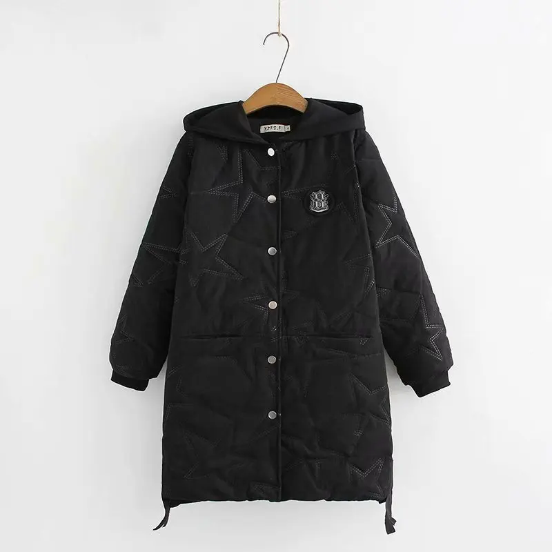 Повседневные парки размера плюс Осень-зима 2019 женская одежда модные Свободные