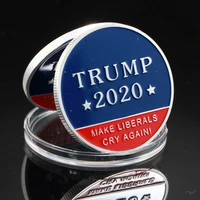 2020 the 45th president trump commemorative coin medal christmas silver plated diamond collection commemorative coin challenge