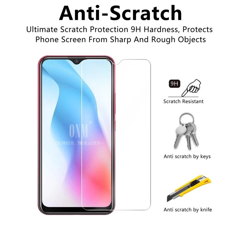 2 шт закаленное стекло для vivo Y3 Стандартная Стеклянная Защитная пленка экрана
