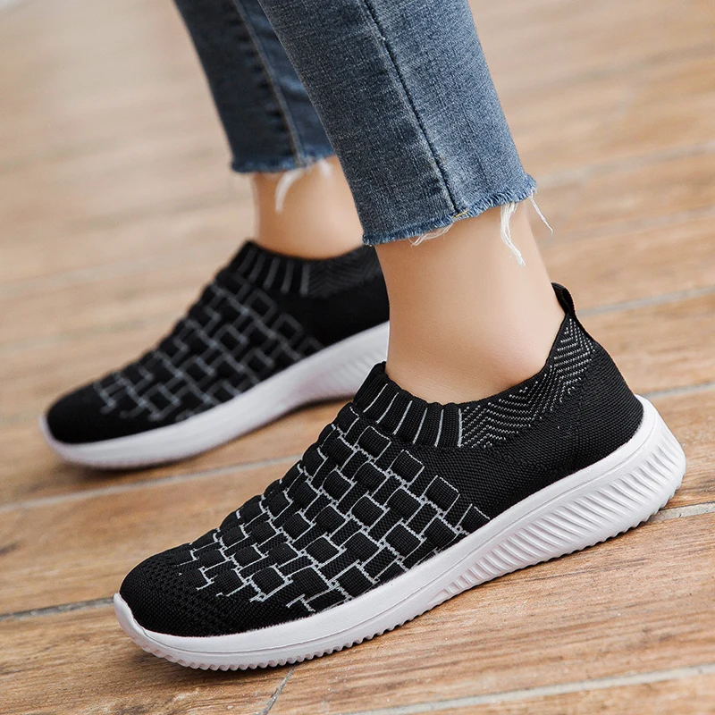 2020 Women Tennis Shoes Breathable slip on Air Mesh Sock Female Sneakers Sports Footwear Tenis Feminino Chaussure Femme