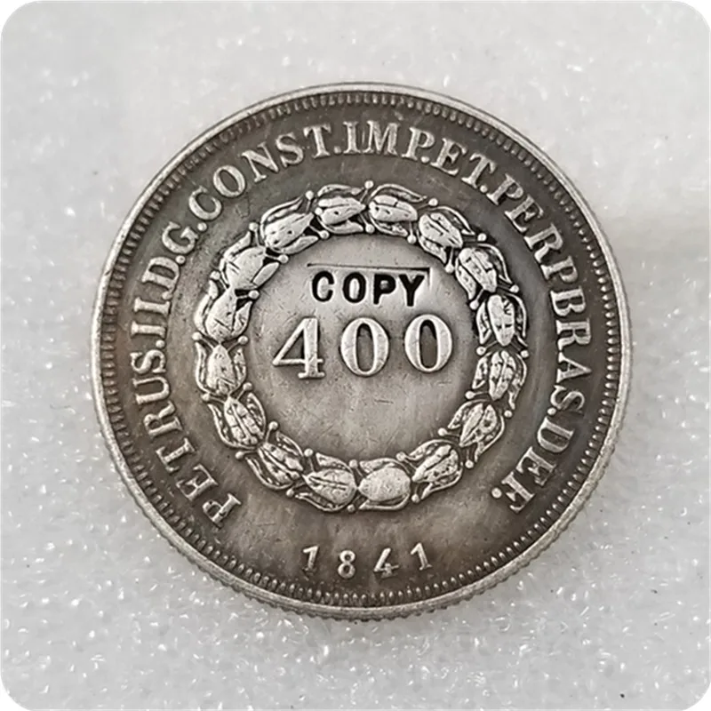 1841 бразильская 400 копия монеты | Дом и сад