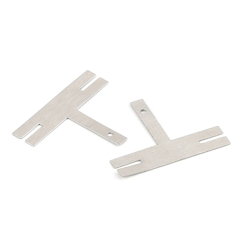 

T Shaped 100 Pcs Nickel Sheets Long Battery Spot Welding Machine Welder Washers Nickel Plated Steel Strap Strip Sheets