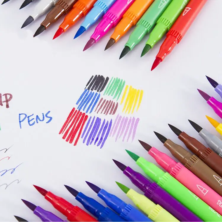 30 шт. цветные ручки с Оксфордской сумкой консилер и кисть двумя наконечниками