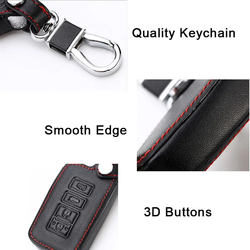 Peacekey натуральная кожа 4 кнопки чехол для автомобильного ключа протектор Toyota