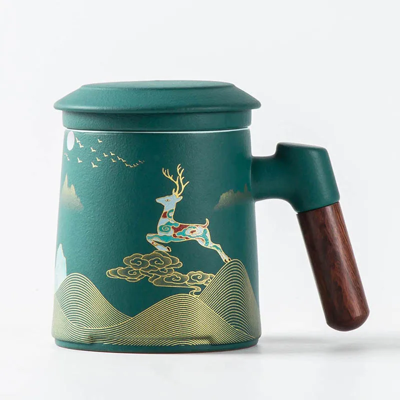 

YeFine Современная керамическая чайная чашка с заваркой и крышкой Креативный дизайн офисная чайная посуда кружки персональный портной Рождественский подарок