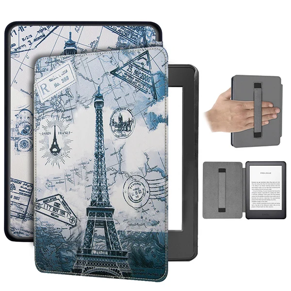 KPW4 FMSTSY FGTT Чехол-книжка из искусственной кожи чехол для Amazon kindle Paperwhite 4 читалка для kindle Paperwhite 4 6 дюймов Чехол для электронной книги+ пленка+ стилус - Цвет: KPW4 FMSTSY FGTT