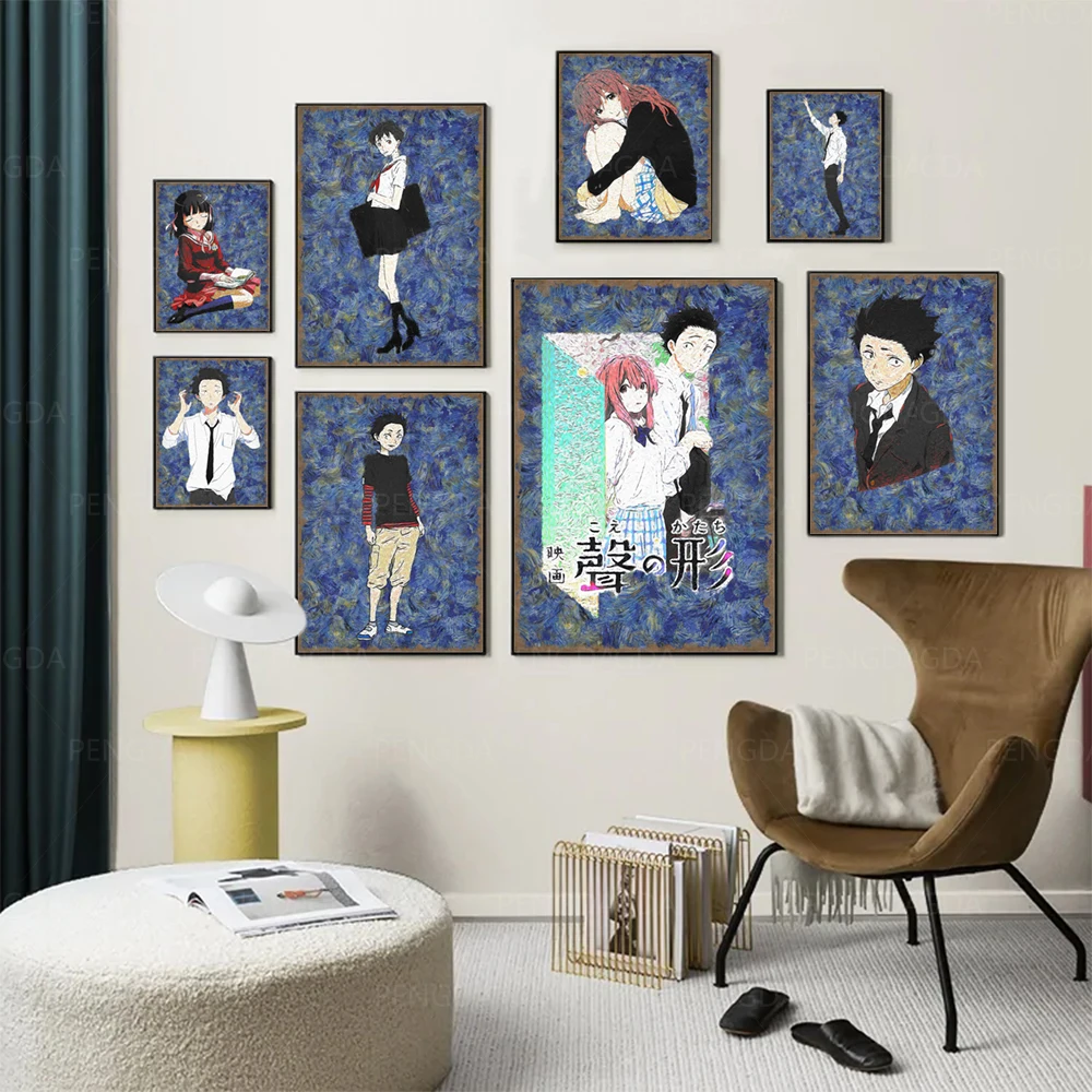 

Wall Art Modular Canvas Pictures Portrait Home Decoration Painting Prints Japanese Animation Poster Living Room Cuadros No Frame