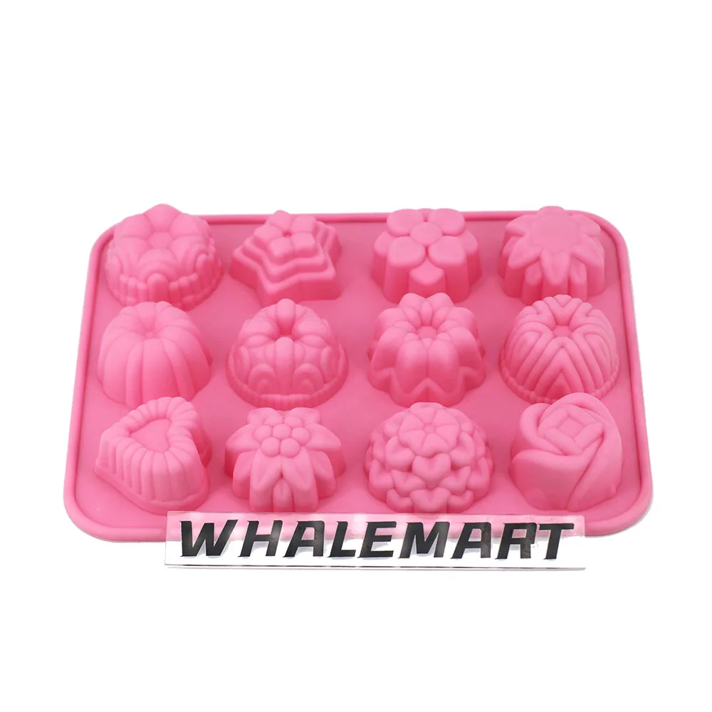 

Silicone mold 12 Holes Handmade for Soap making Christmas gift Pudding Chocolate DIY Craft